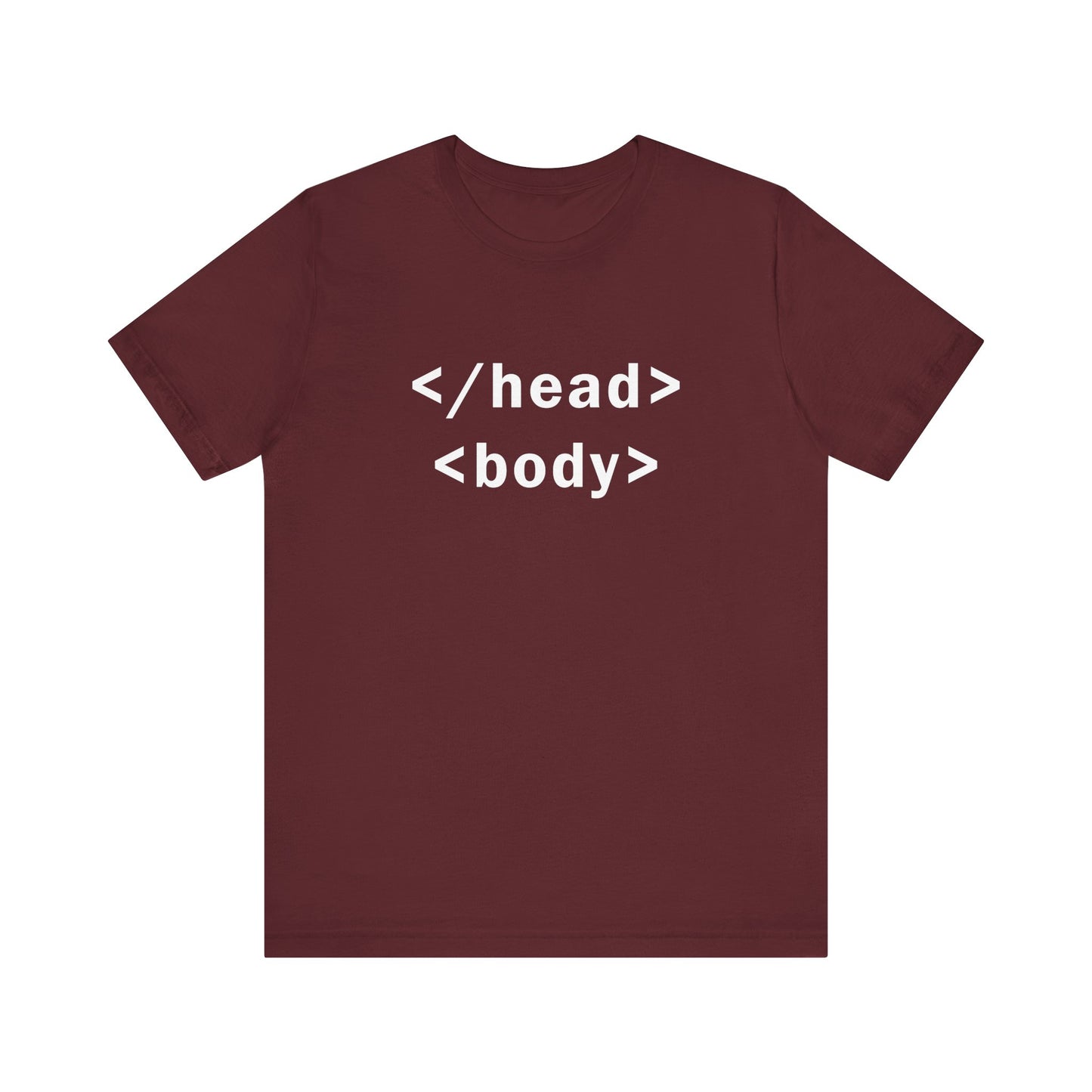 </head> <body> HTML tags - T-Shirt