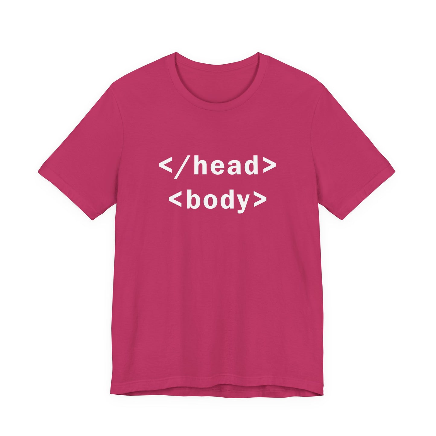 </head> <body> HTML tags - T-Shirt