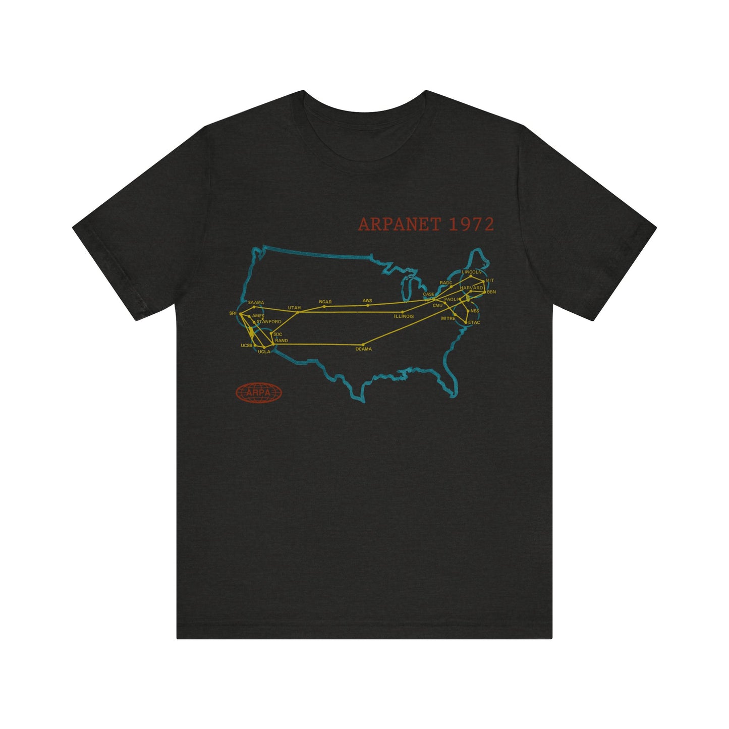 ARPANET 1972 Map