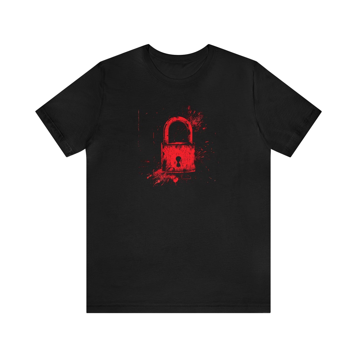 Red Vintage Padlock - T Shirt