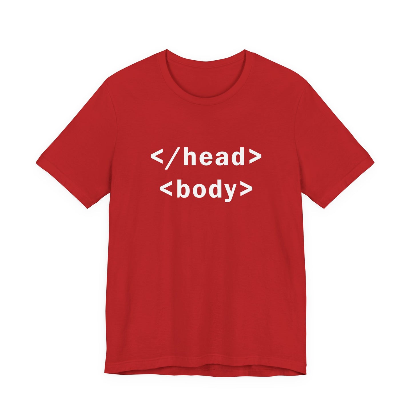 </head> <body> HTML tags - T-Shirt