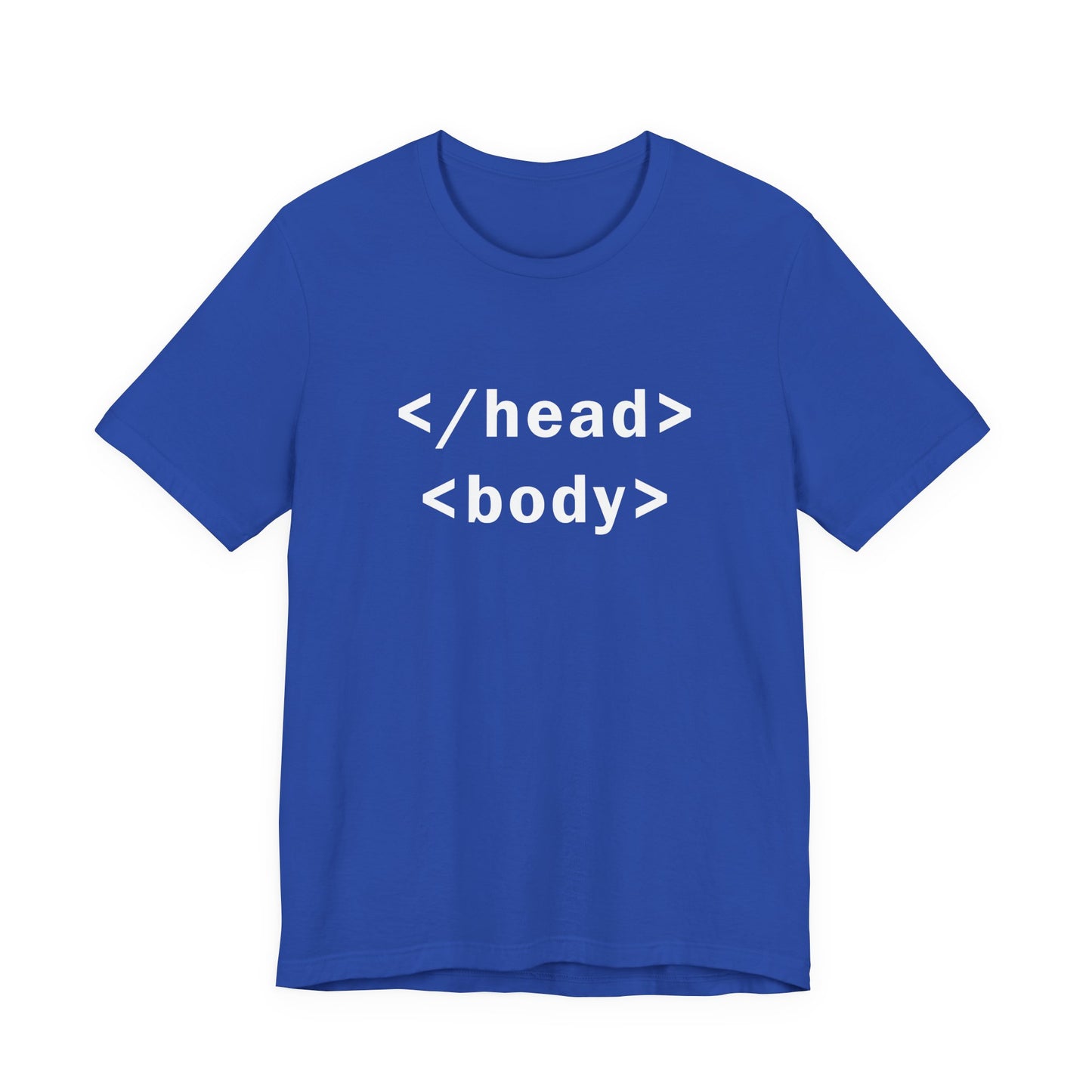 </head> <body> HTML tags - T-Shirt