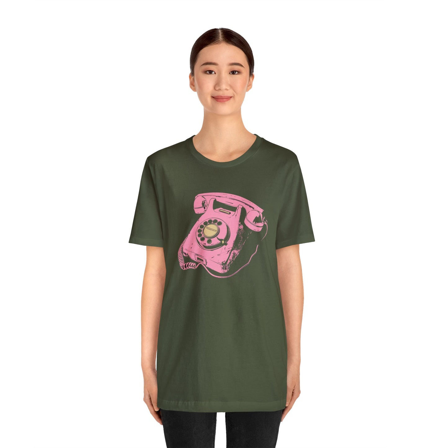 Pink Rotary Phone T Shirt
