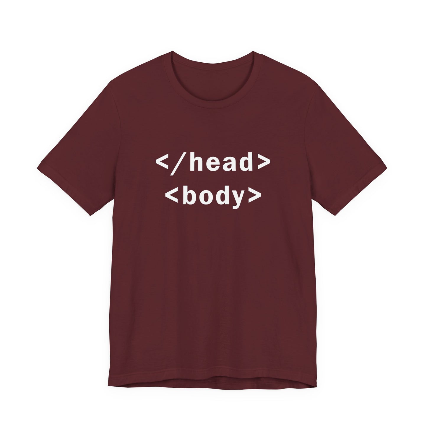 </head> <body> HTML tags - T-Shirt