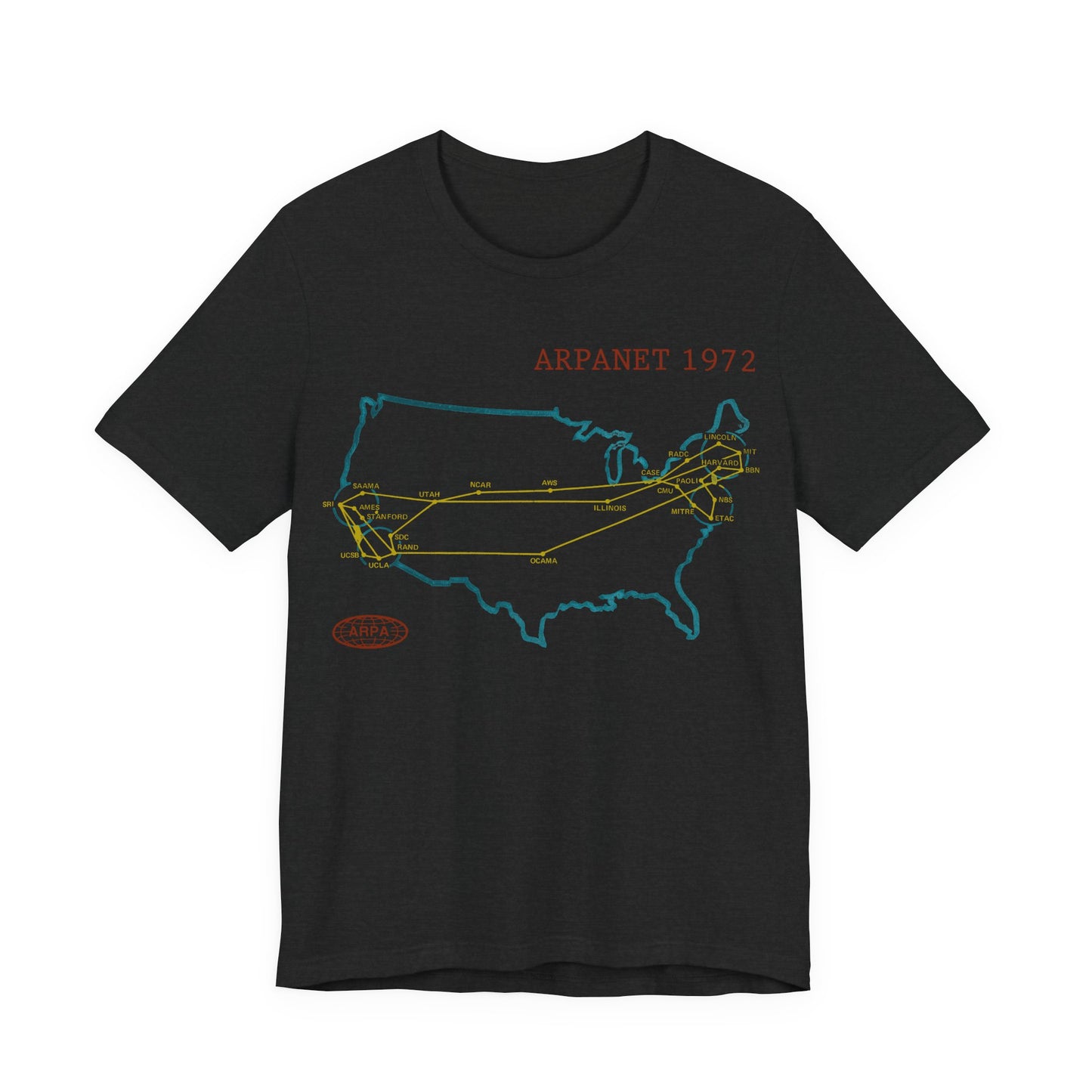 ARPANET 1972 Map