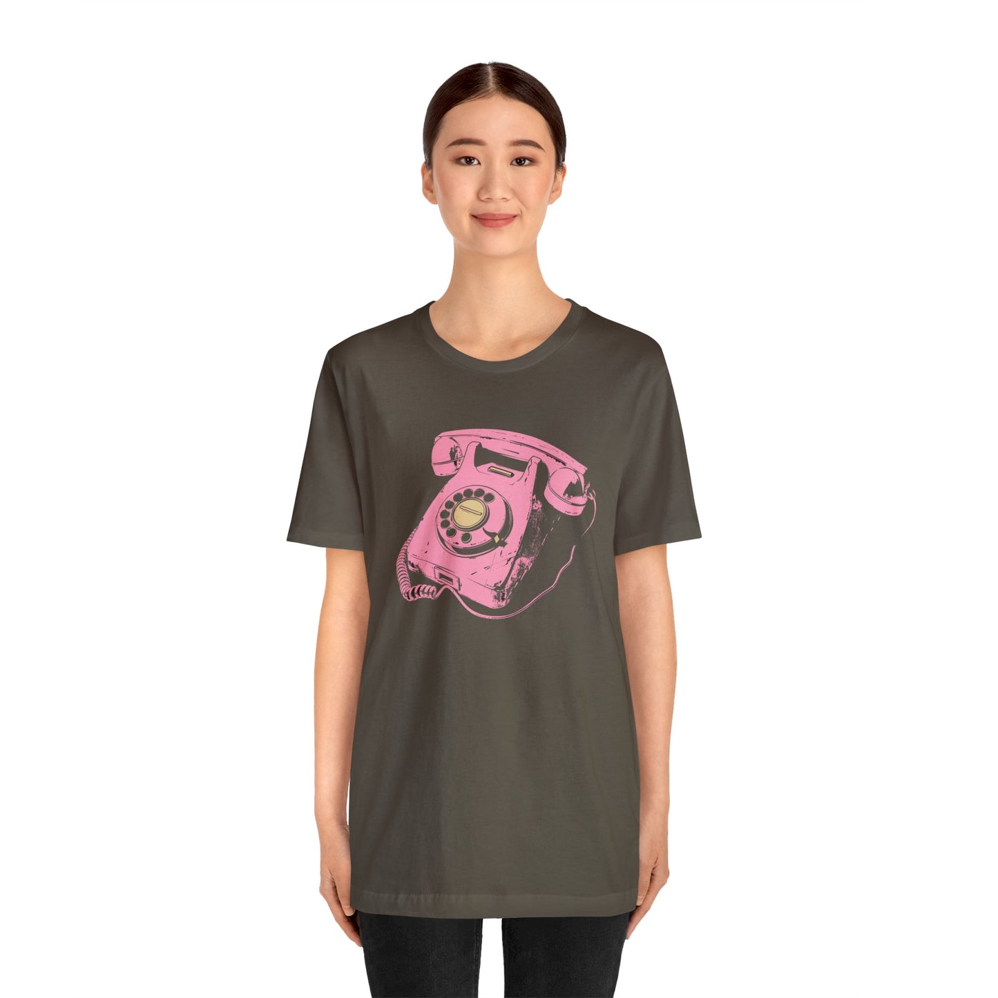 Pink Rotary Phone T Shirt