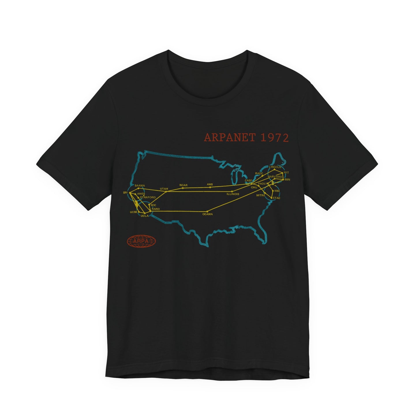 ARPANET 1972 Map
