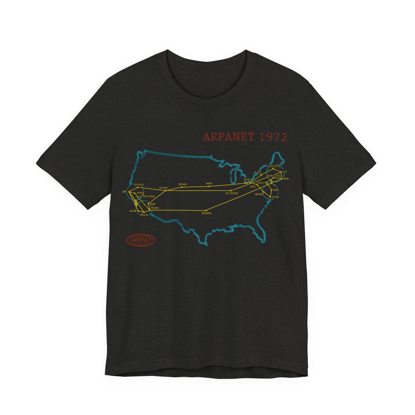 ARPANET 1972 Map