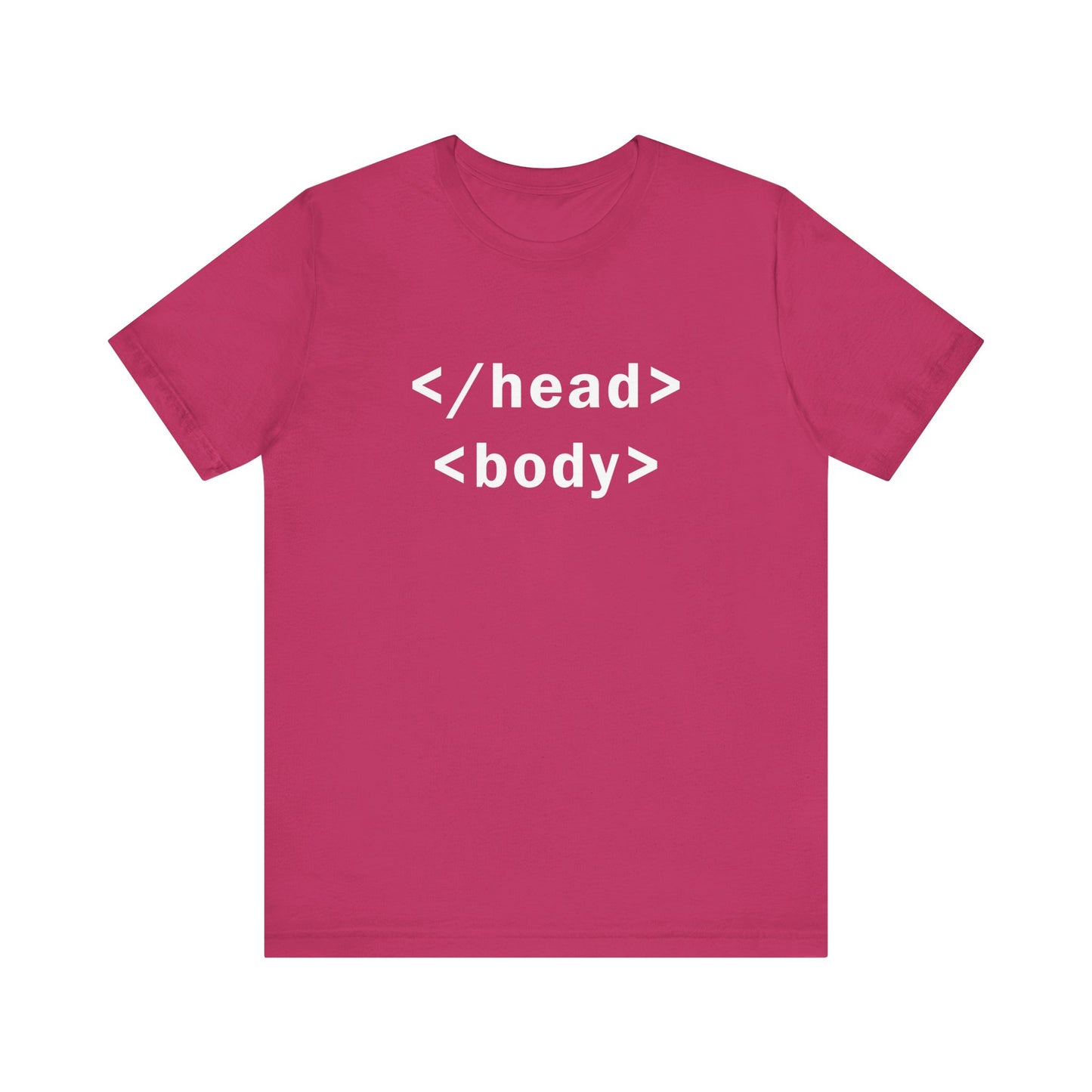 </head> <body> HTML tags - T-Shirt