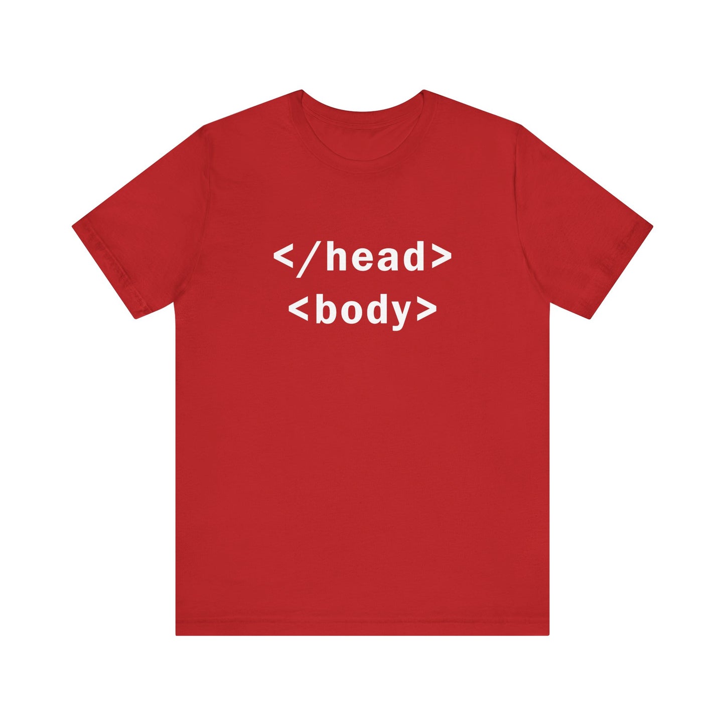</head> <body> HTML tags - T-Shirt