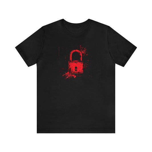 Red Vintage Padlock - T Shirt