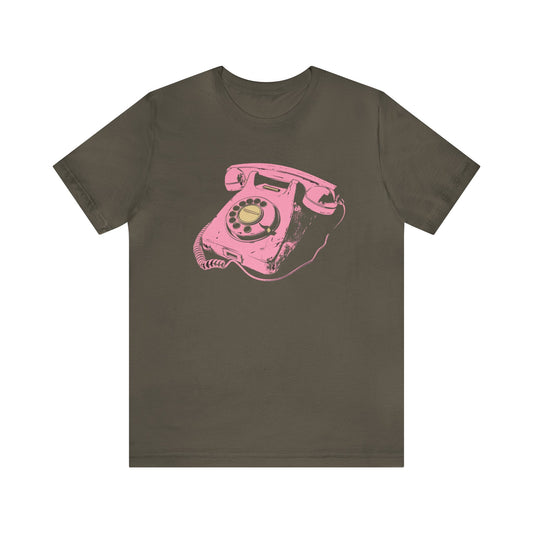 Pink Rotary Phone T Shirt