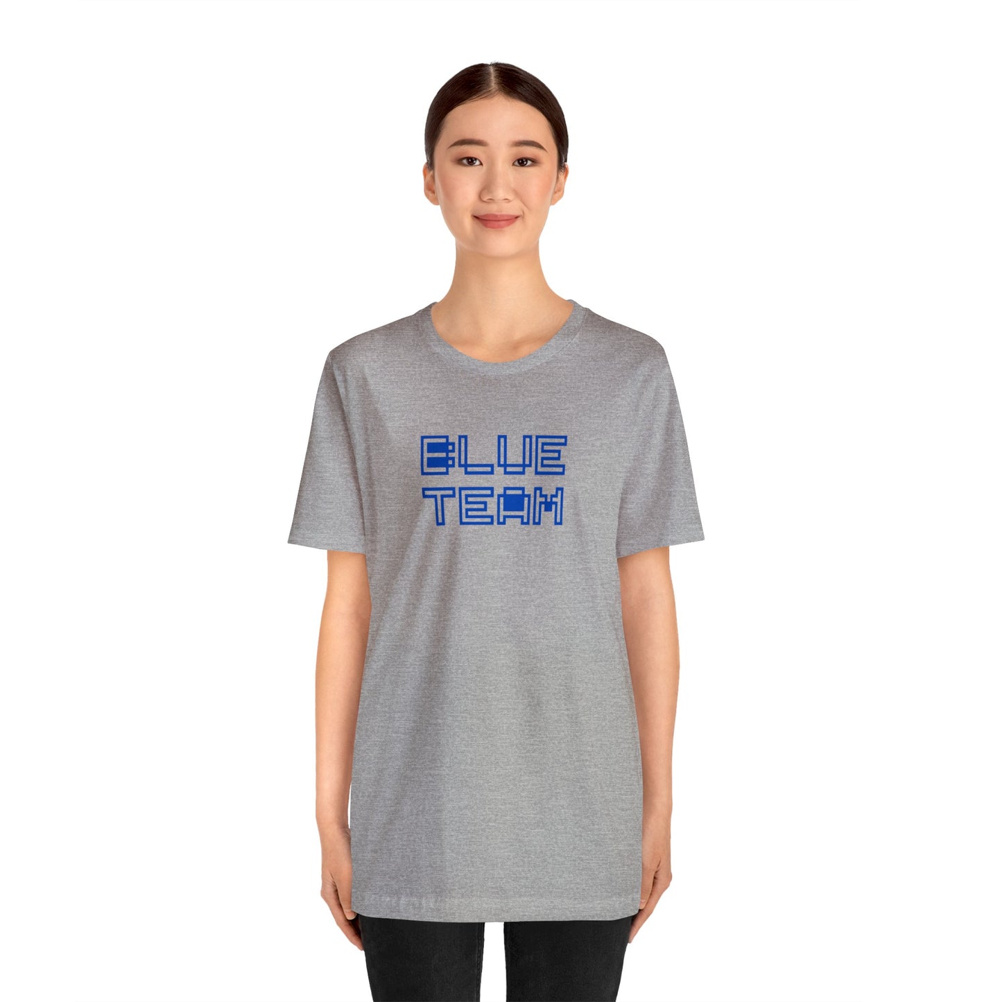 Blue Team Pixelated T Shirt