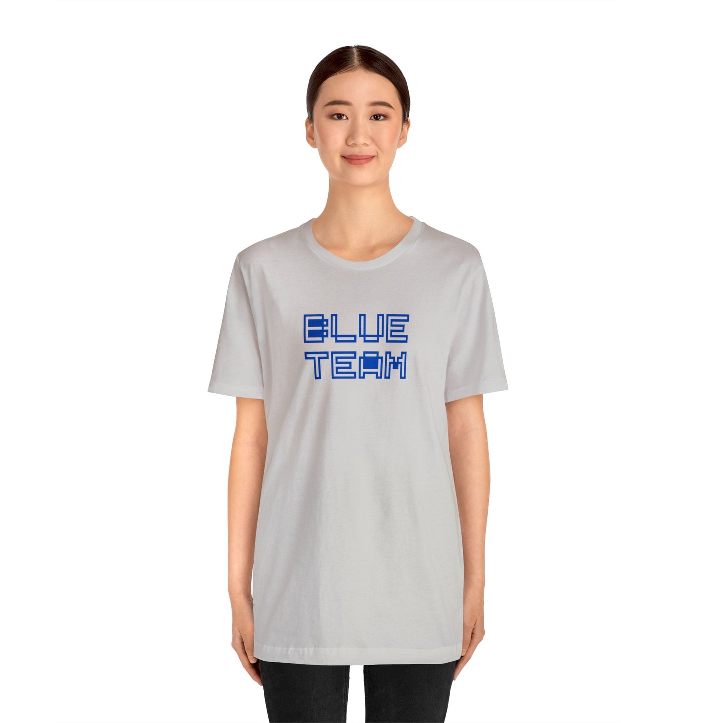 Blue Team Pixelated T Shirt