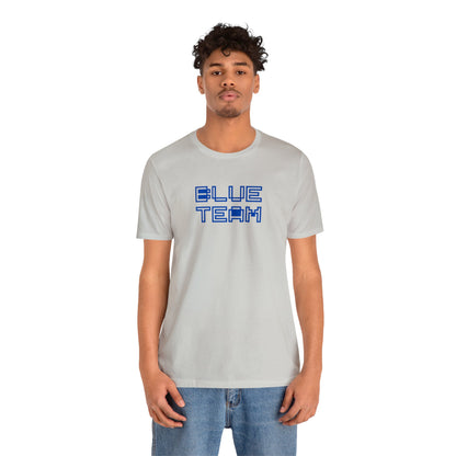 Blue Team Pixelated T Shirt